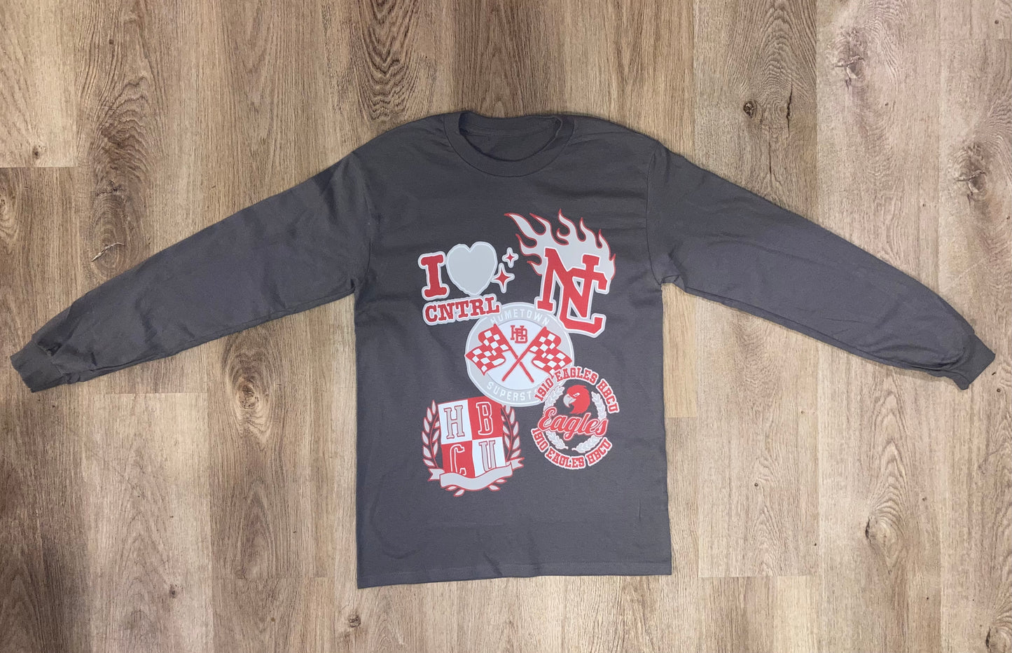 BULL CITY UNIVERSITY "EAGLE PRIDE" L/S TEE