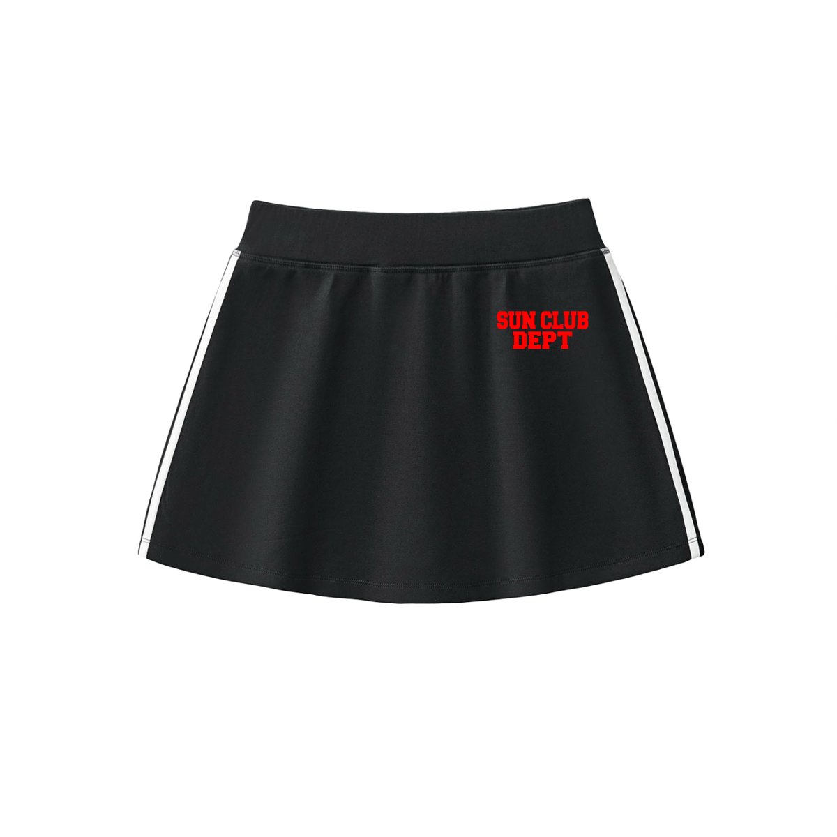 SUN CLUB DEPT VARSITY TENNIS SKIRT (BLK)