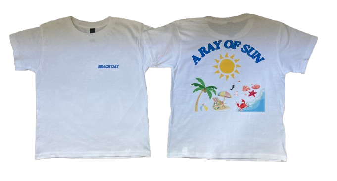 "BEACH DAY" A.R.O.S KIDS TEE