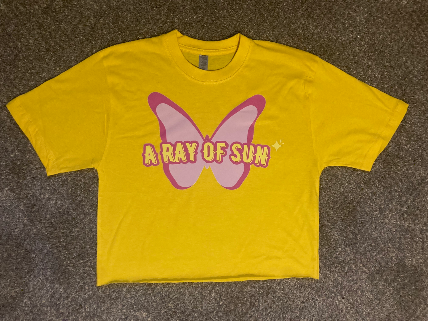 "BUTTERFLY" A.R.O.S CROP TEE