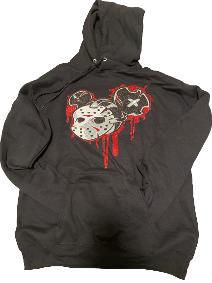 MICKEY THE 13TH GLITTER PULL OVER HOODIE