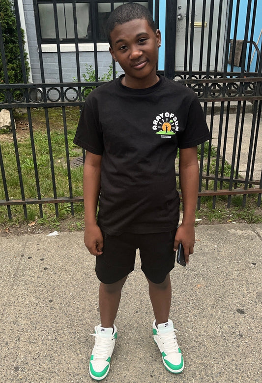 “BE THE SUN” A.R.O.S TEE (BLACK)