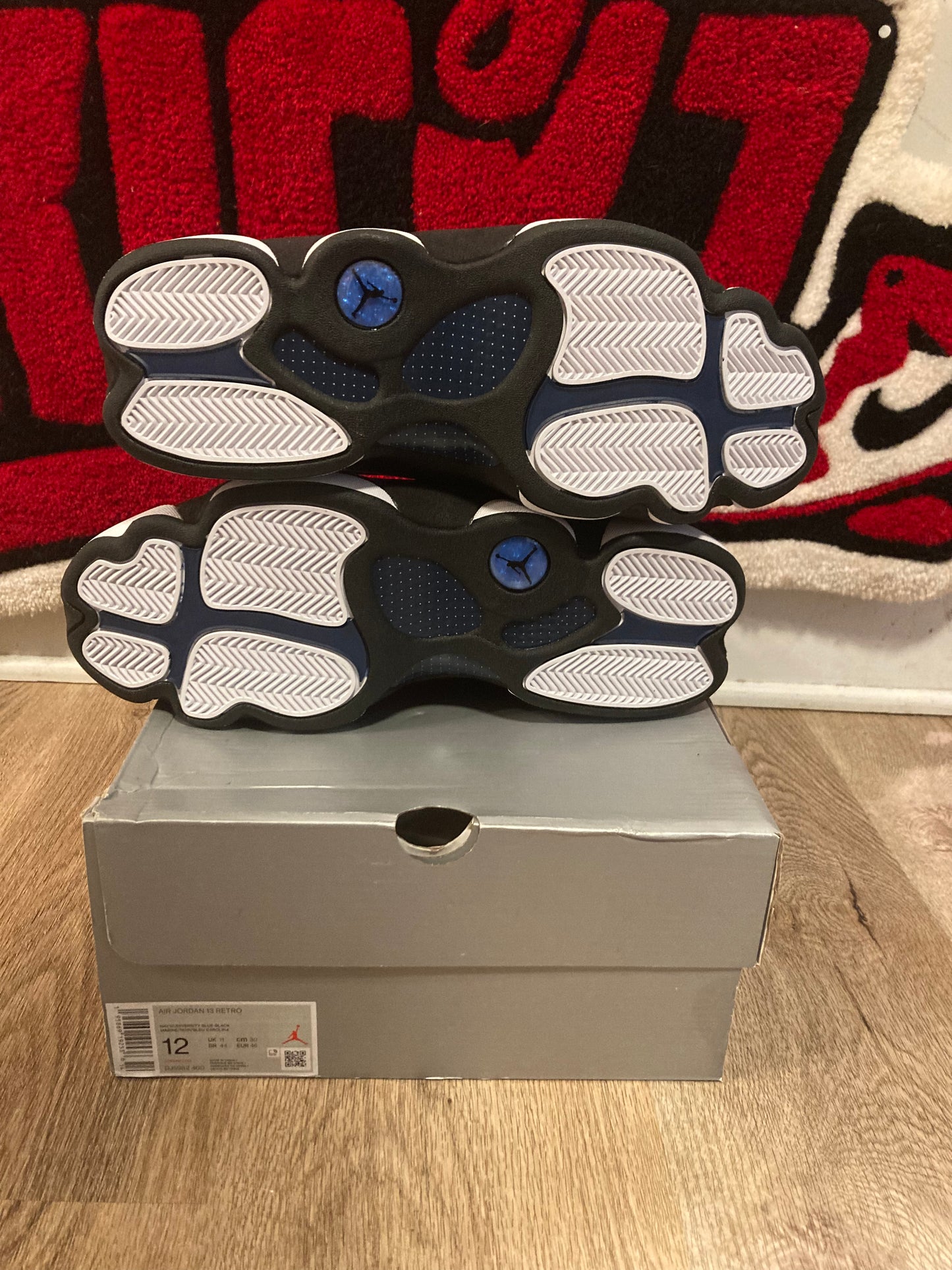 "BRAVE BLUE' RETRO 13's