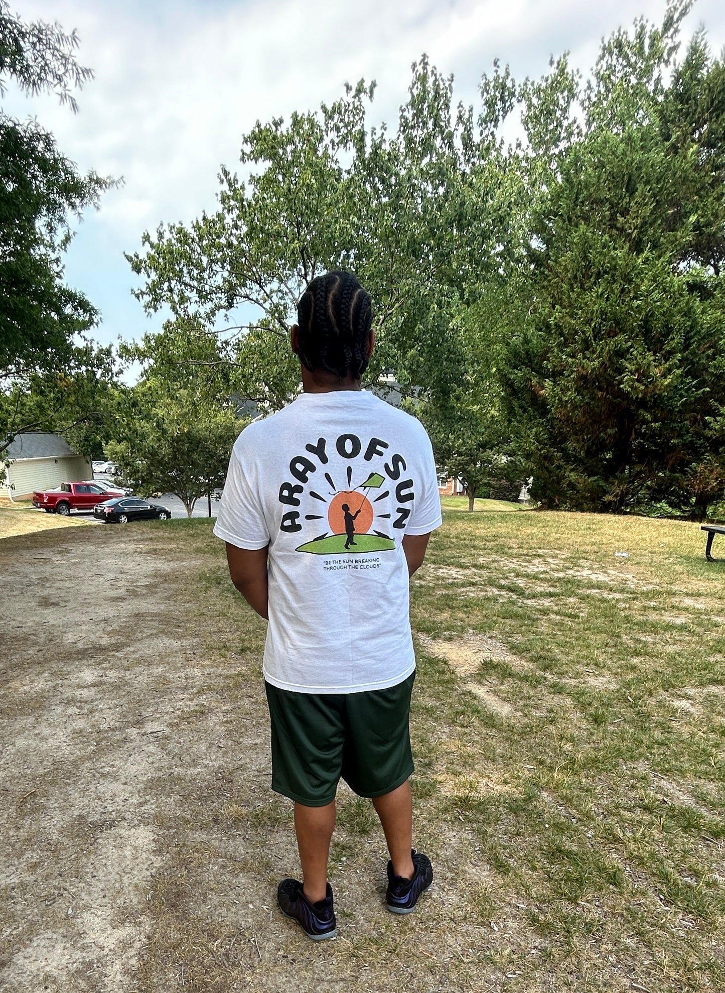 “BE THE SUN” A.R.O.S TEE (WHITE)